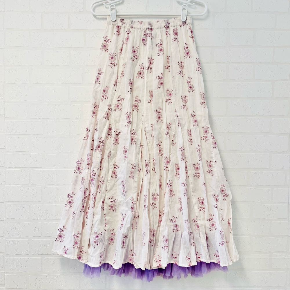 Chadwicks Womens Layered Pleated Skirt size S